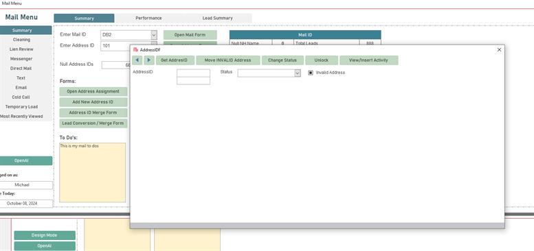 Microsoft Access CRM help and optimization
