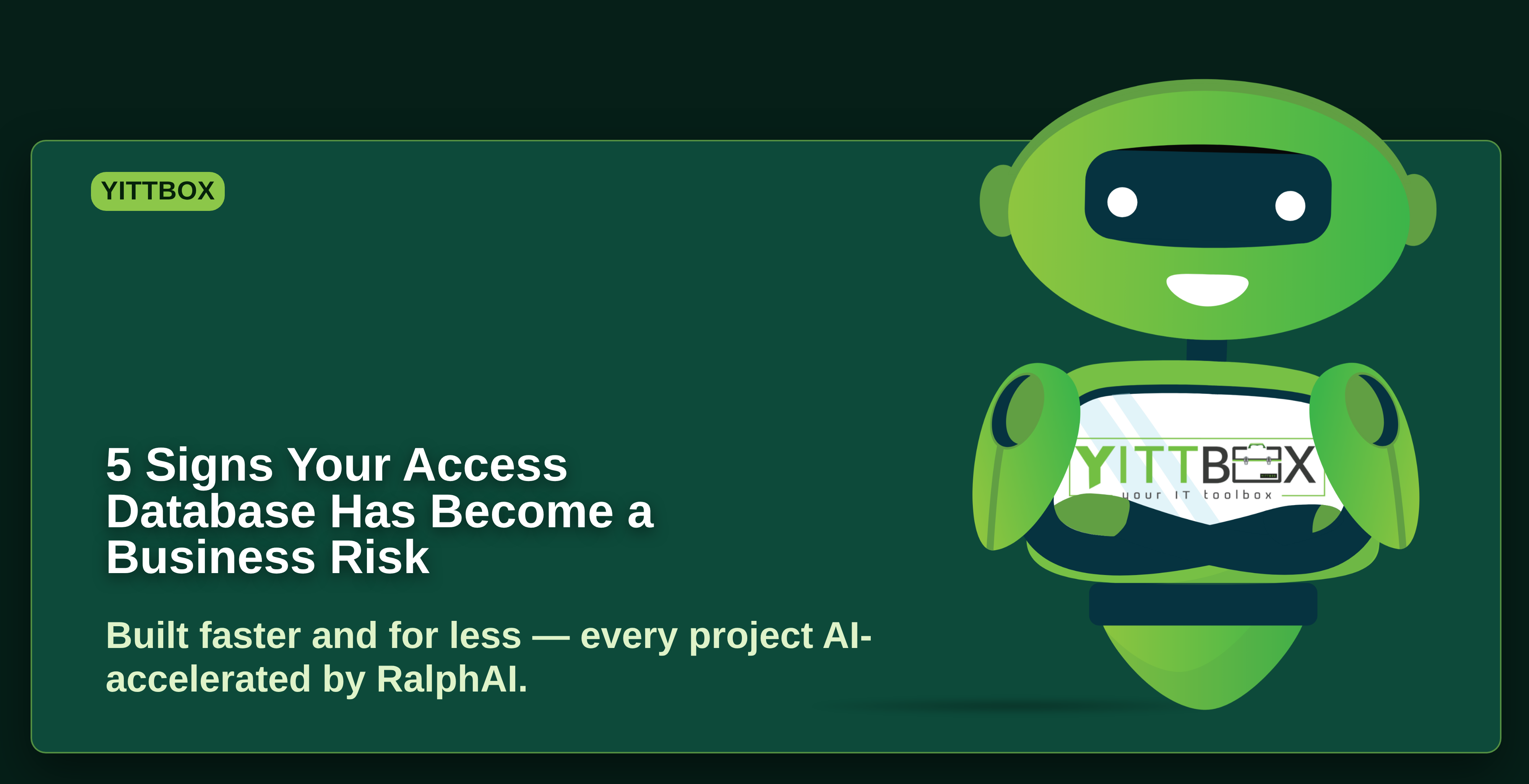 5 Signs Your Access Database Has Become a Business Risk