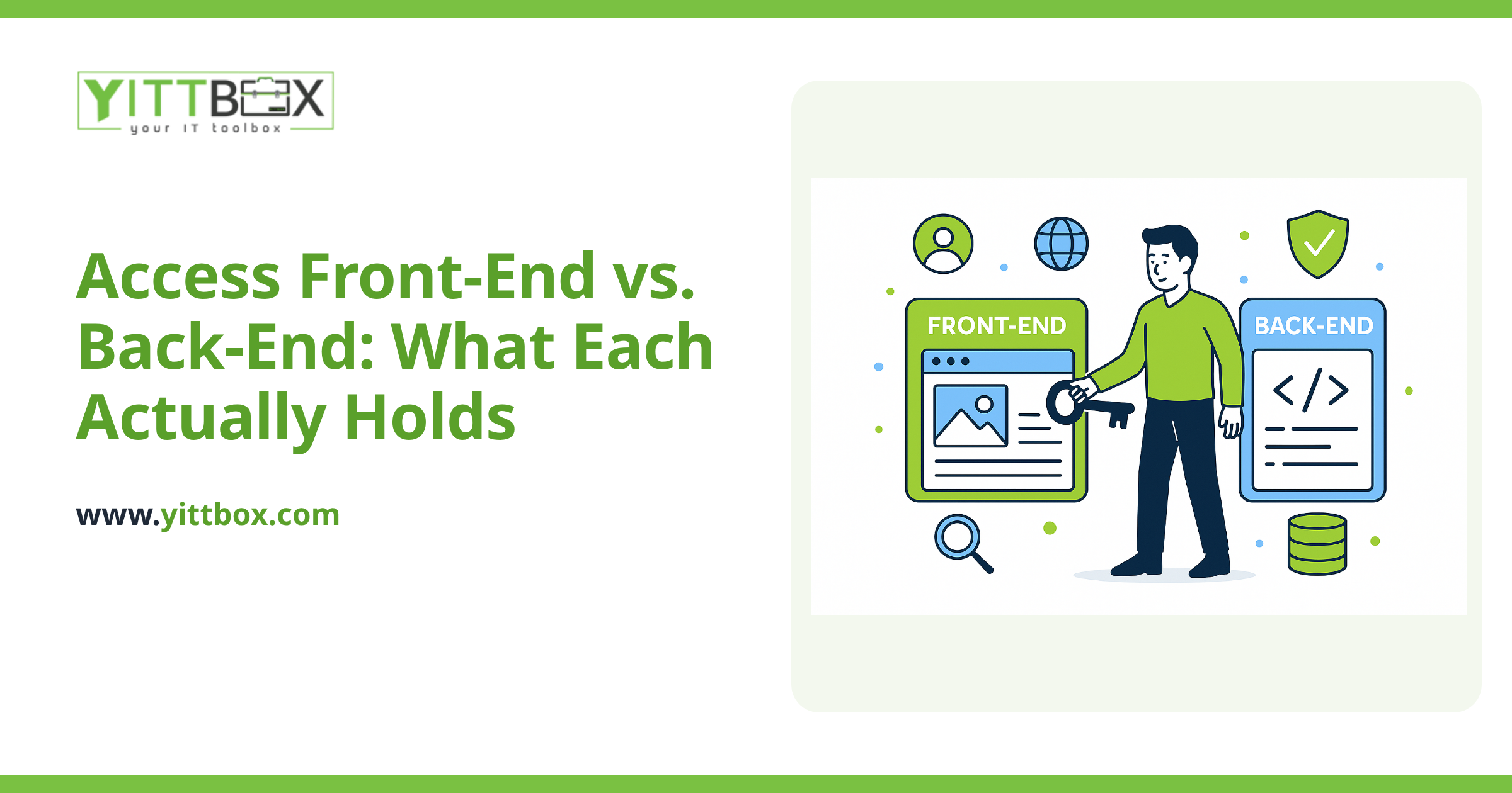 Access Front-End vs. Back-End: What Each Actually Holds