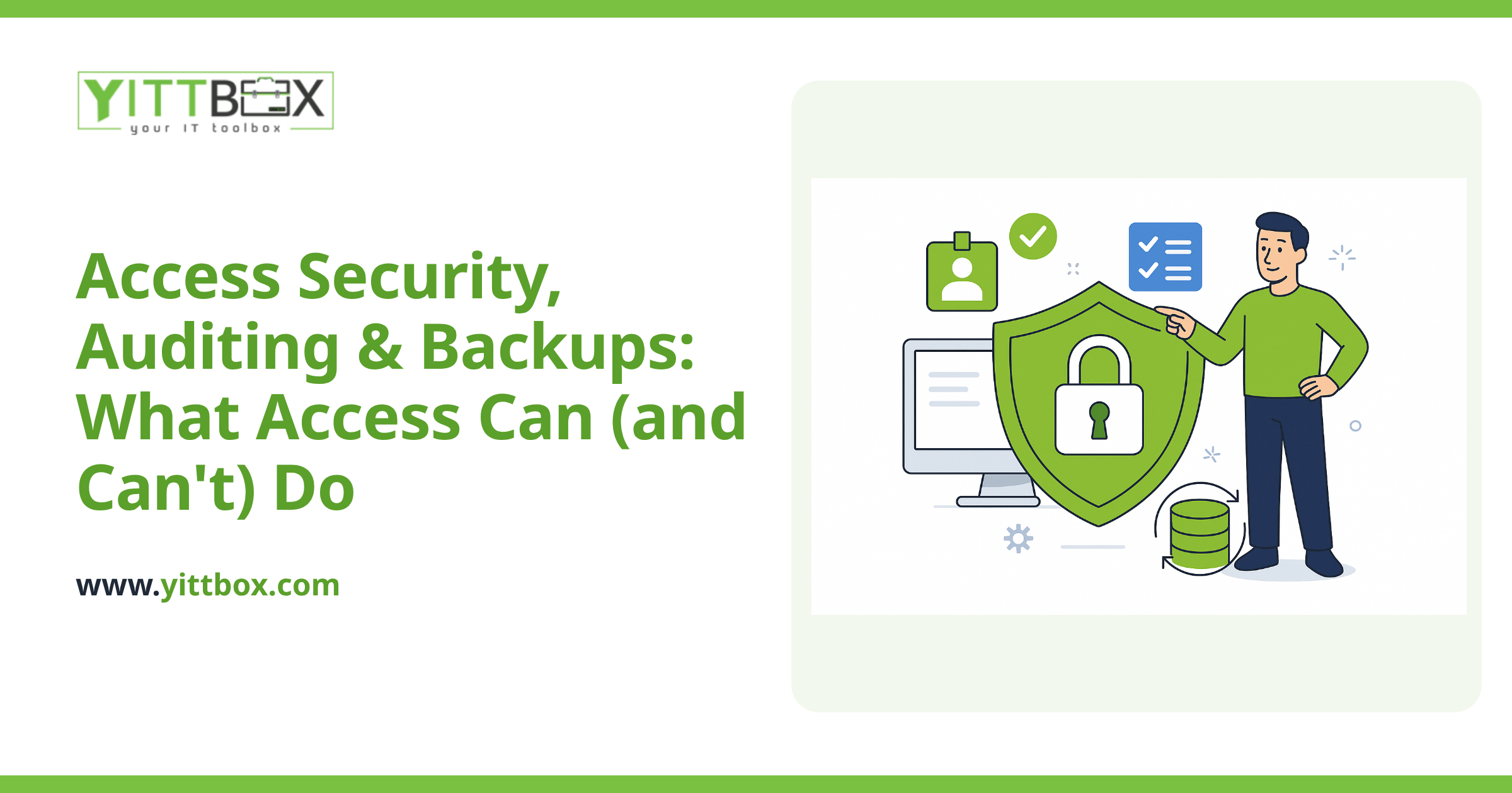 Access Security, Auditing & Backups: What Access Can (and Can't) Do