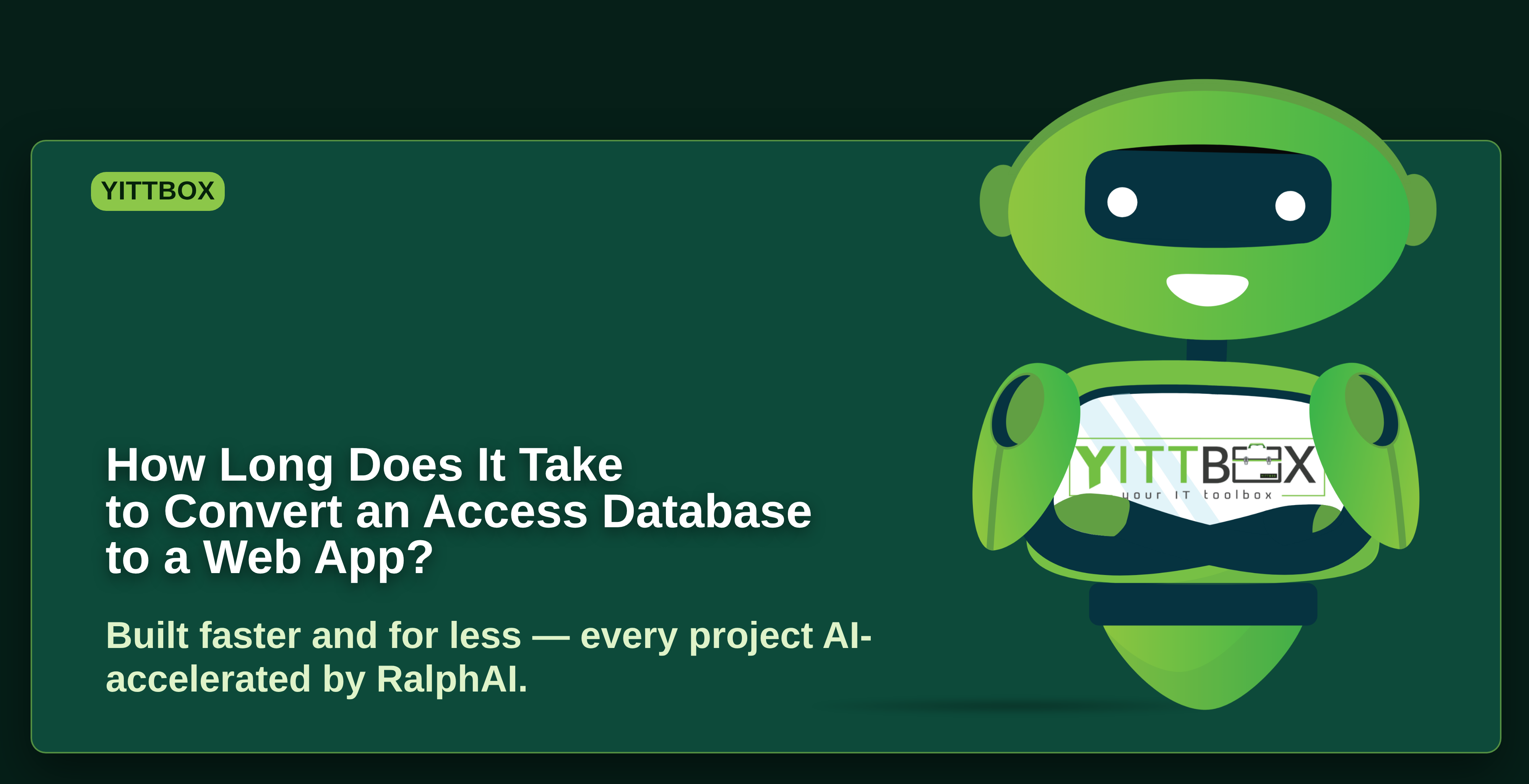 How Long Does It Take to Convert an Access Database to a Web App?
