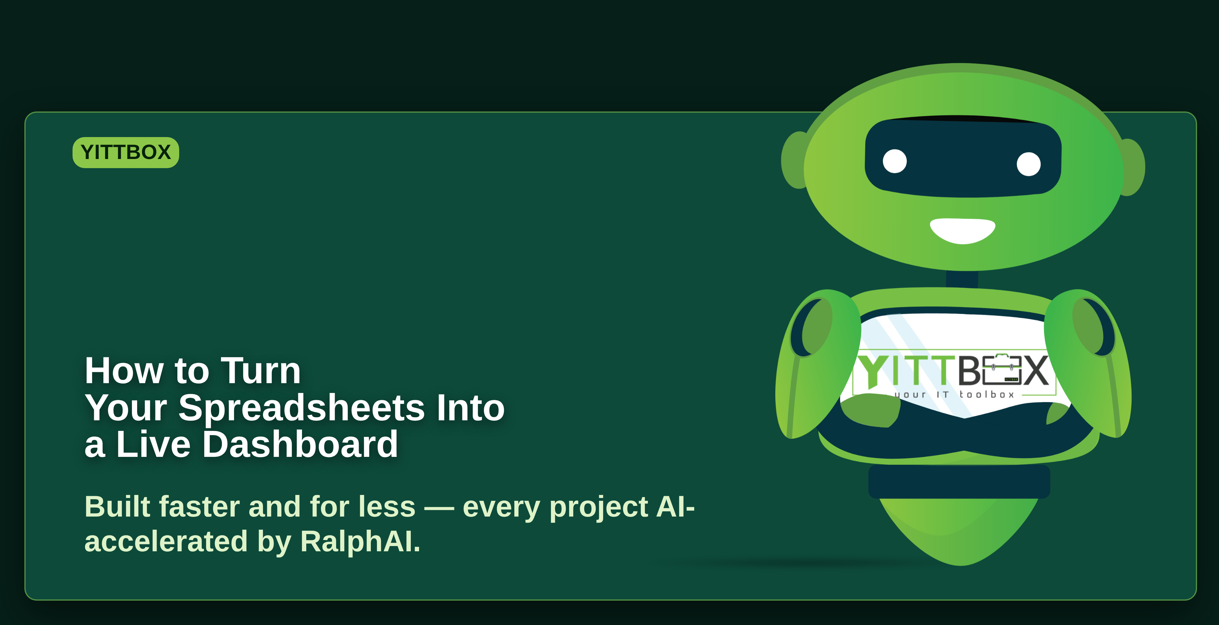 How to Turn Your Spreadsheets Into a Live Dashboard