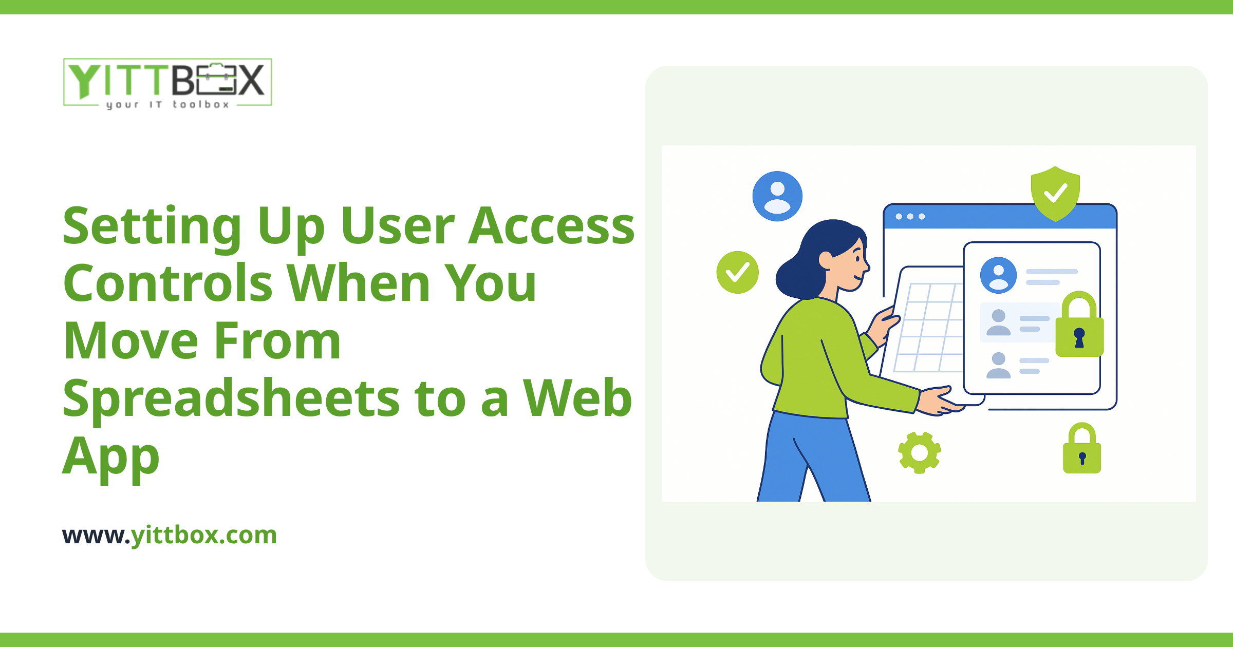 Setting Up User Access Controls When You Move From Spreadsheets to a Web App