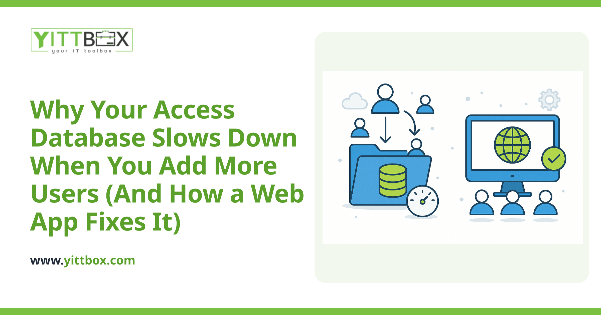 Why Your Access Database Slows Down When You Add More Users (And How a Web App Fixes It)